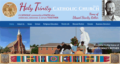 Desktop Screenshot of holytrinityok.org